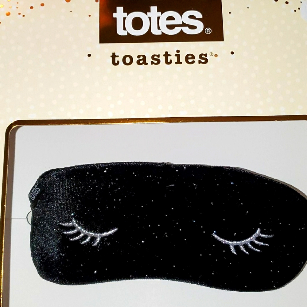 TOTES TOASTIES BLACK VELVET EYE MASK